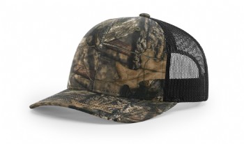 Richardson Printed Trucker Cap - Mossy Oak Break-Up Country/Black